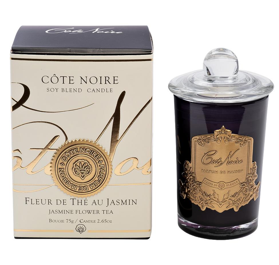 Свеча ароматическая Jasmin Flower Tea в стакане в упаковке  96CN7520